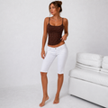 Polka Dot Cami Top Bordeaux
